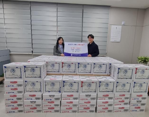 수원시 팔달구 지동 수병원, 설 맞이 라면 100박스 기부