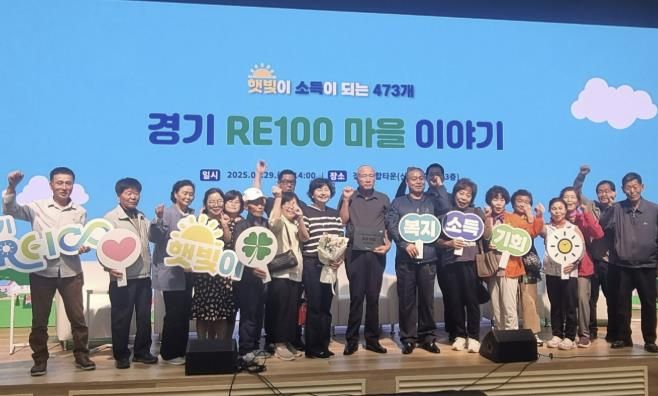 29일 화성특례시 마도면 쌍송시 자립마을이 도민 주도형 경기 RE100 마을 우수사례로 선정됐다