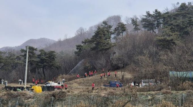 여주시, 가을철 산불진화훈련 실시