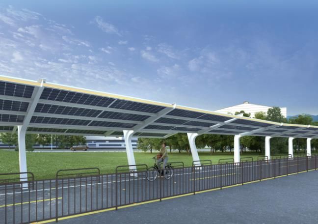 시화방조제 자전거길 디자인 태양광 조감도