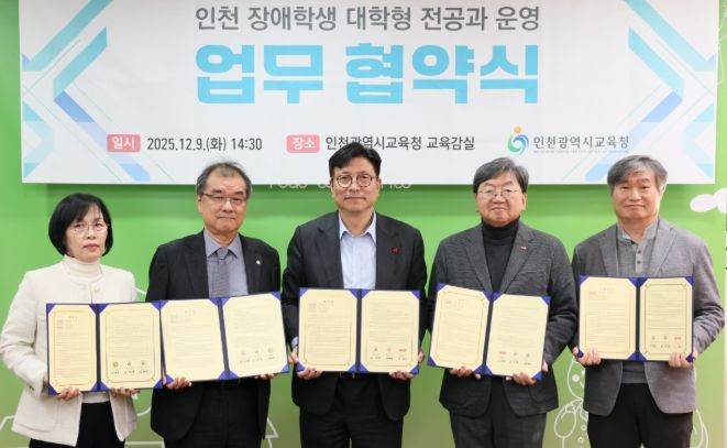 장애학생 대학형 전공과 업무 협약