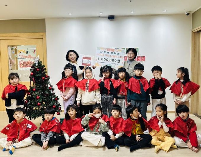 안성시 삼정어린이집, 아이들과 함께한 녹색장터 수익금 기탁