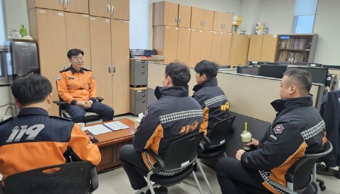 광명소방서장 119안전센터 격려 방문