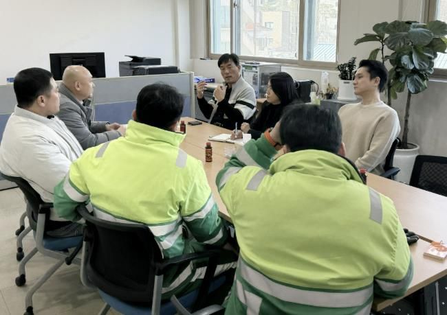 수원시 장안구 정자1동, 생활폐기물 수거운반 대행업체와 소통 간담회 개최