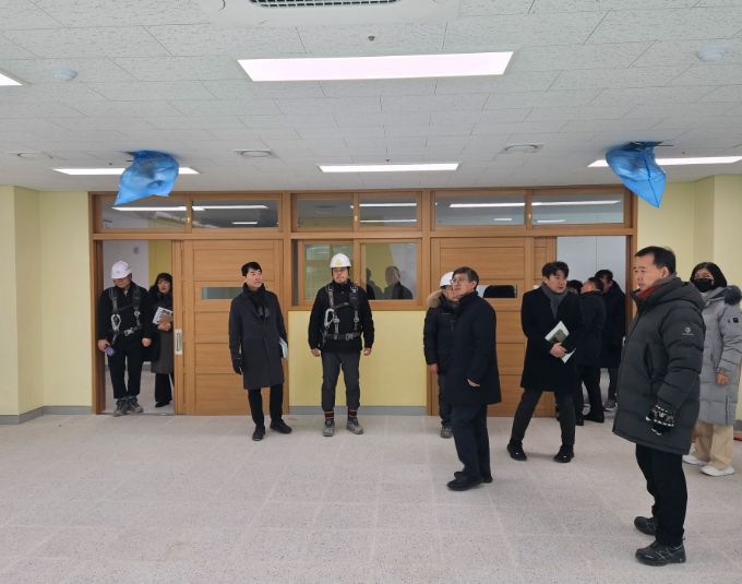 3월 개교 앞둔 신설학교 점검.