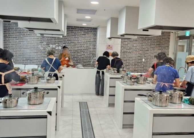 소하건강생활지원센터에서 영양교육 프로그램을 진행하고 있다.