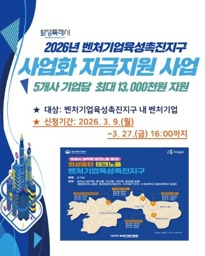 제품 제작부터 마케팅까지 원스톱 지원, 벤처기업 사업화 자금지원