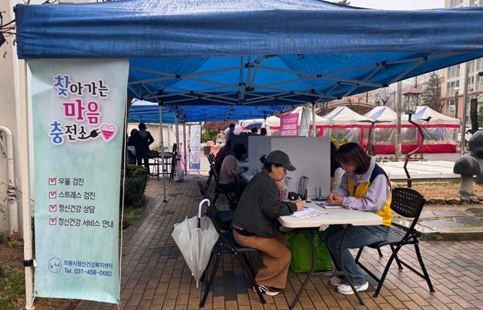 의왕시정신건강복지센터, 지역주민 대상‘찾아가는 마음충전소’ 운영